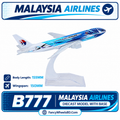 Malaysia Airlines Boeing 777 Diecast Airplane Model with Display Stand