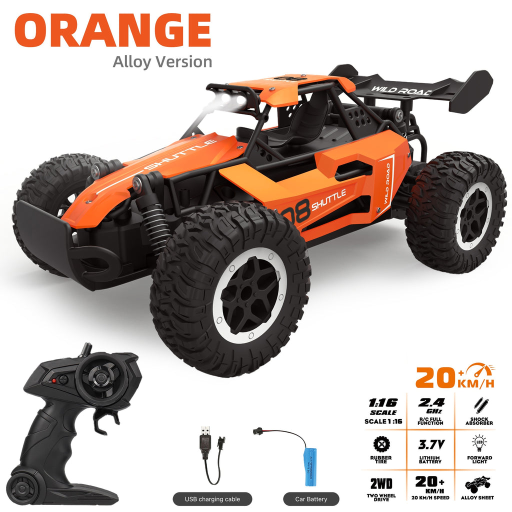 Metal Body Off-Road High Speed RC Car 1:16 Scale in Orange in BD