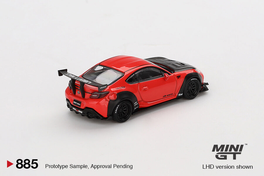 Mini GT 885 Toyota GR86 LB Nation Red Backside
