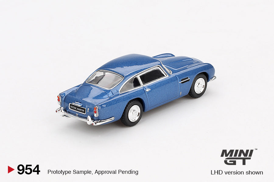 Mini GT #954 1:64 Aston Martin DBS Sierra Blue Available at FancyWheels Bangladesh