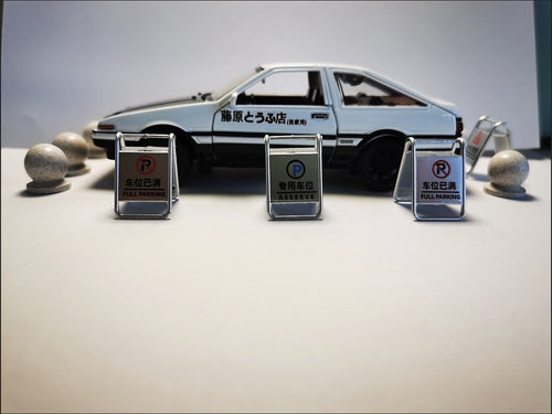 Mini Traffic Sign Diecast Model Set – 4 Pieces