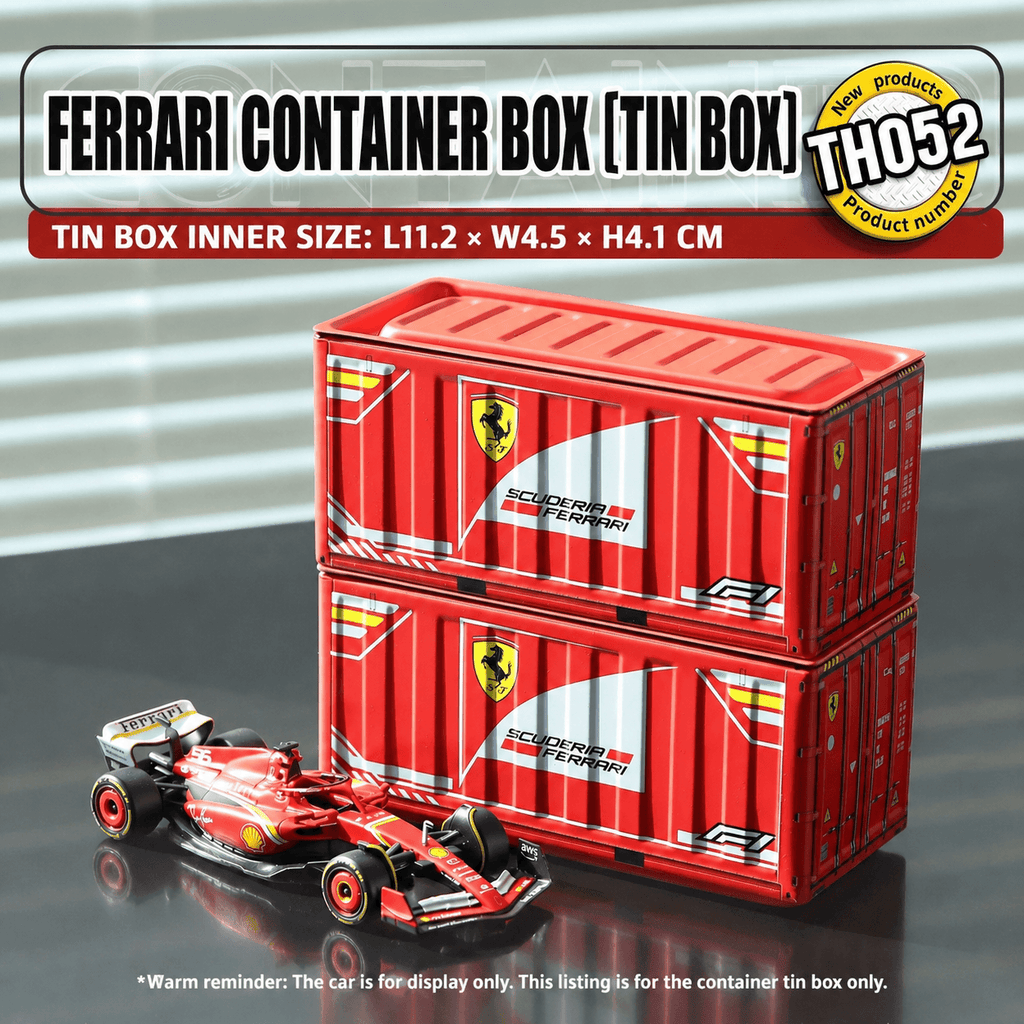 Mini cargo container Ferrari themed