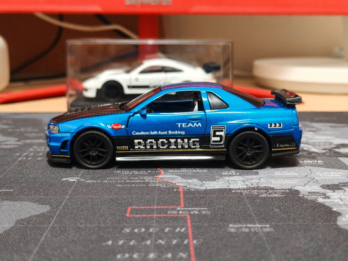 1:43 Scale Nissan Skyline GT-R R34 Blue Inspired Racing Car Model (NO BOX) Price in Bangladesh