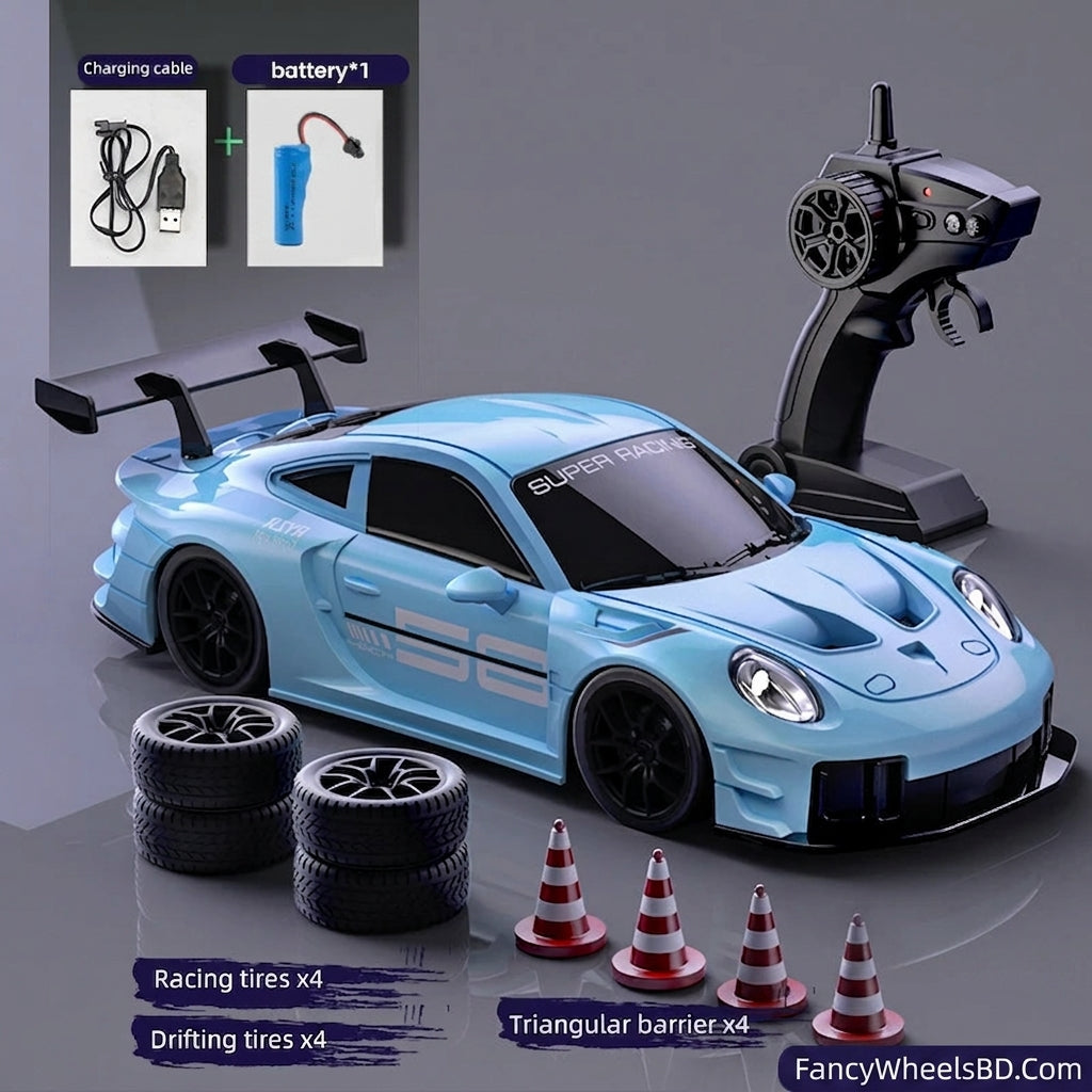 Porsche 911 GT3 RS 4WD RC Drift Car With Tires & Traffic Cones Price in Bangaldesh