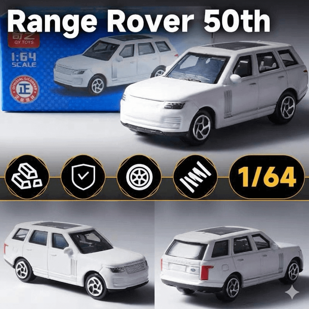 Range Rover 50th White Alloy Model Car