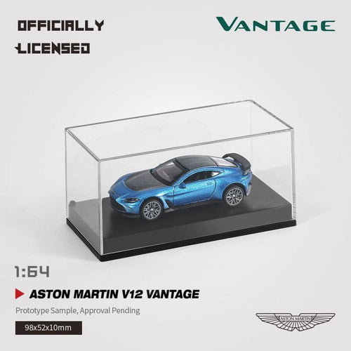 RW 1:64 Officially Licensed Aston Martin V12 Vantage Blue/Black Diecast Model Car with Acrylic Box Price at Bangaldesh