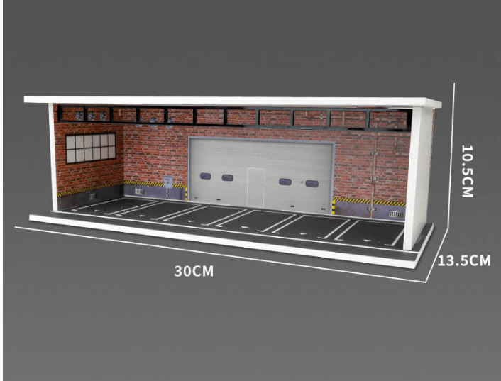  Redline Brick Garage With LED