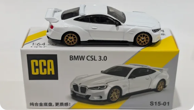 CCA 1:64 BMW CSL 3.0 Diecast Model Car