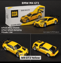 CCA 1:64 BMW M4 GT3 Yellow Diecast Model Car
