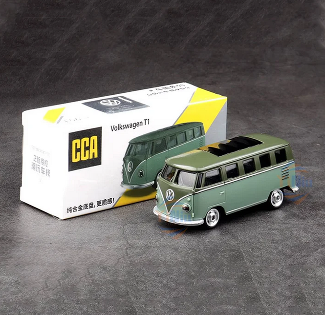 Volkswagen T1 Diecast Model Car Opened