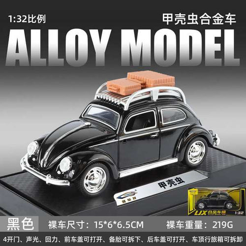 1:32 Volkswagen Beetle Black Diecast Model Car