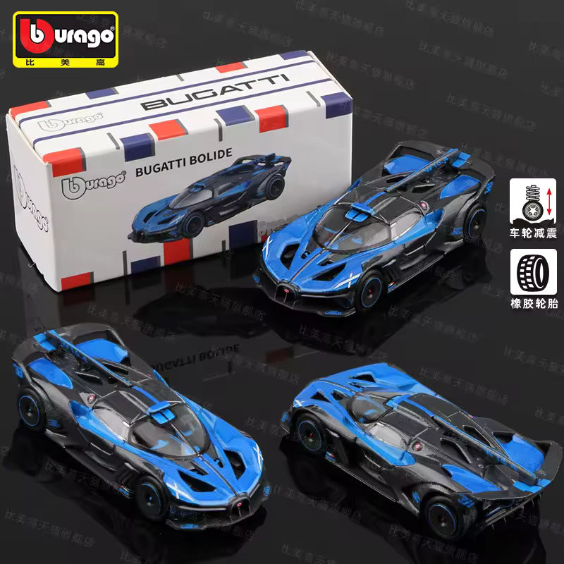 Bugatti Bolide Blue Diecast Model Car
