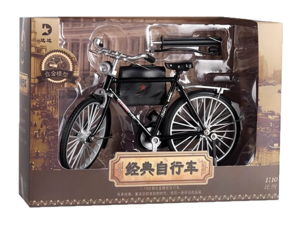 Diecast Bicycle With Accessories Metal Body