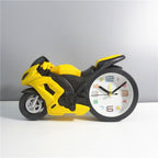 MotorCycle Themed Alarm Clock yellow