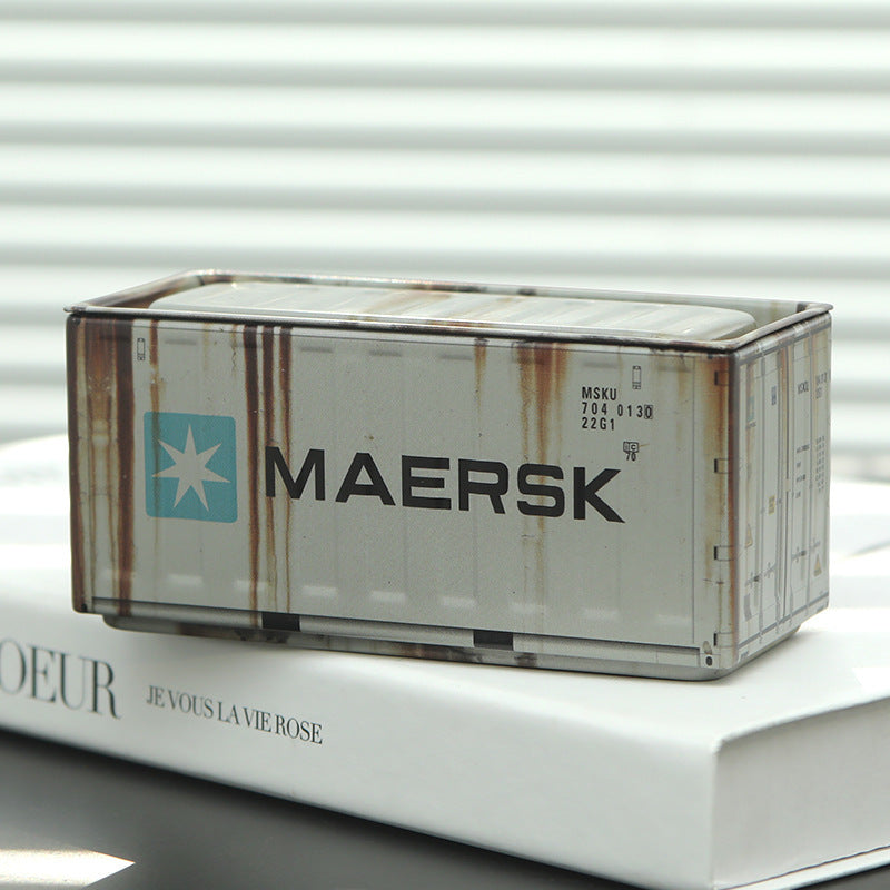 Mini Cargo Container Storage Box - Distressed Series - Set of 6
