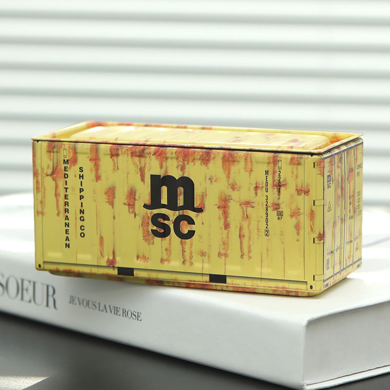 Mini Cargo Container Storage Box - Distressed Series - Set of 6