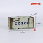 Mini Cargo Container Storage Box - Distressed Series - Set of 6