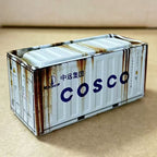 Mini Cargo Container Storage Box - Distressed Series - Set of 6