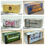 Mini Cargo Container Storage Box - Distressed Series - Set of 6