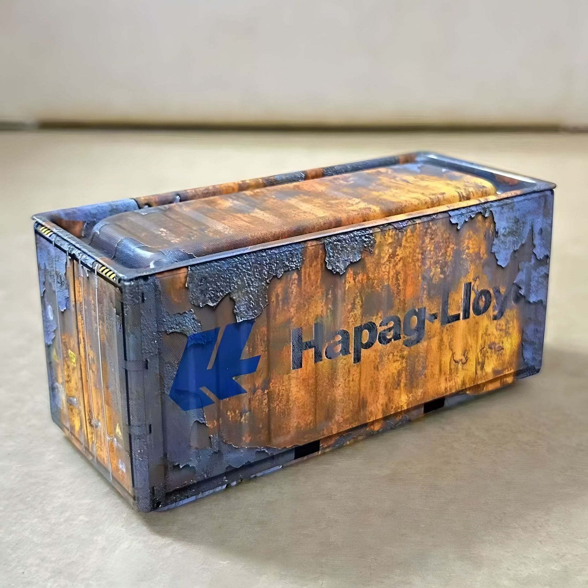 Mini Cargo Container Storage Box - Distressed Series - Set of 6