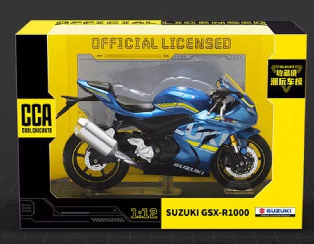 CCA 1:12 SUZUKI GSX-R1000 Official Licensed Diecast Model Bike
