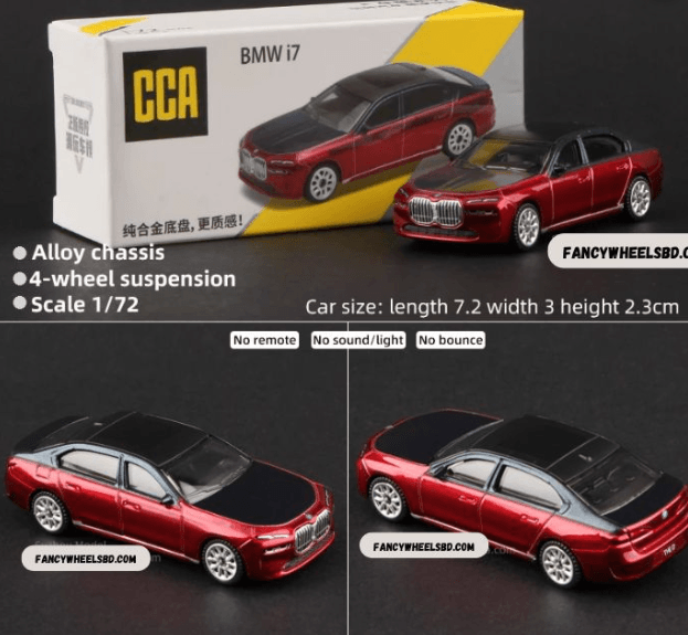 CCA 1:64 BMW i7 Red Die-Cast Model Car