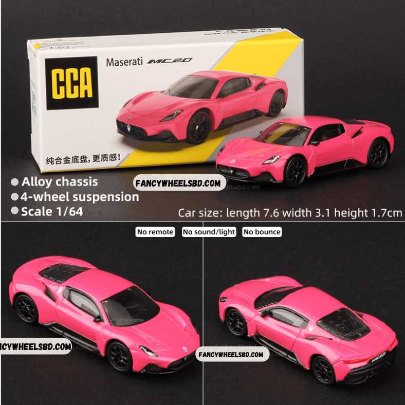 CCA Maserati MC20 Pink Diecast Model Car