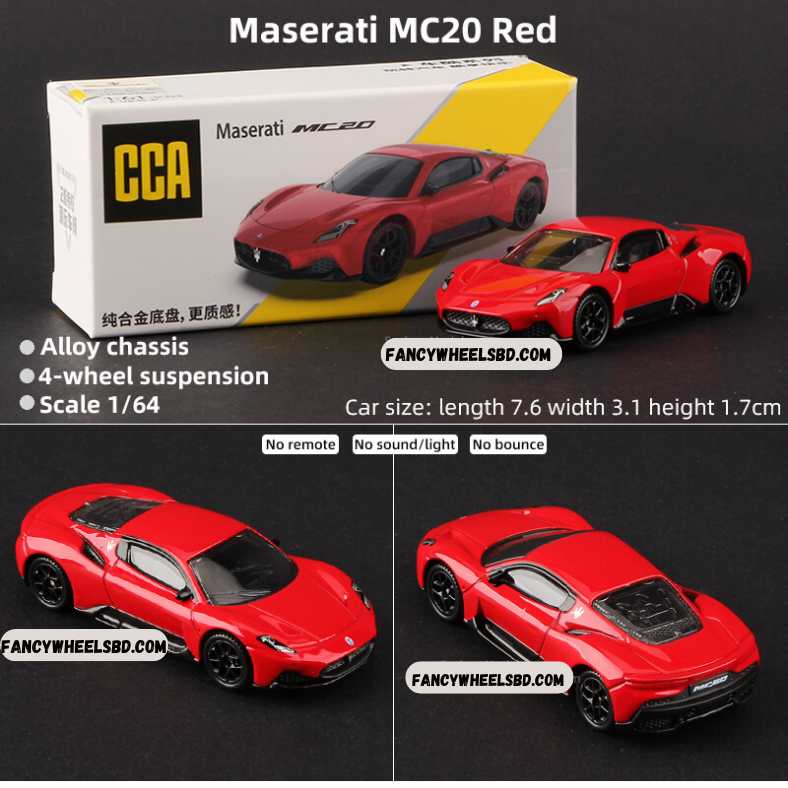 Maserati MC20 Red Diecast Model Car