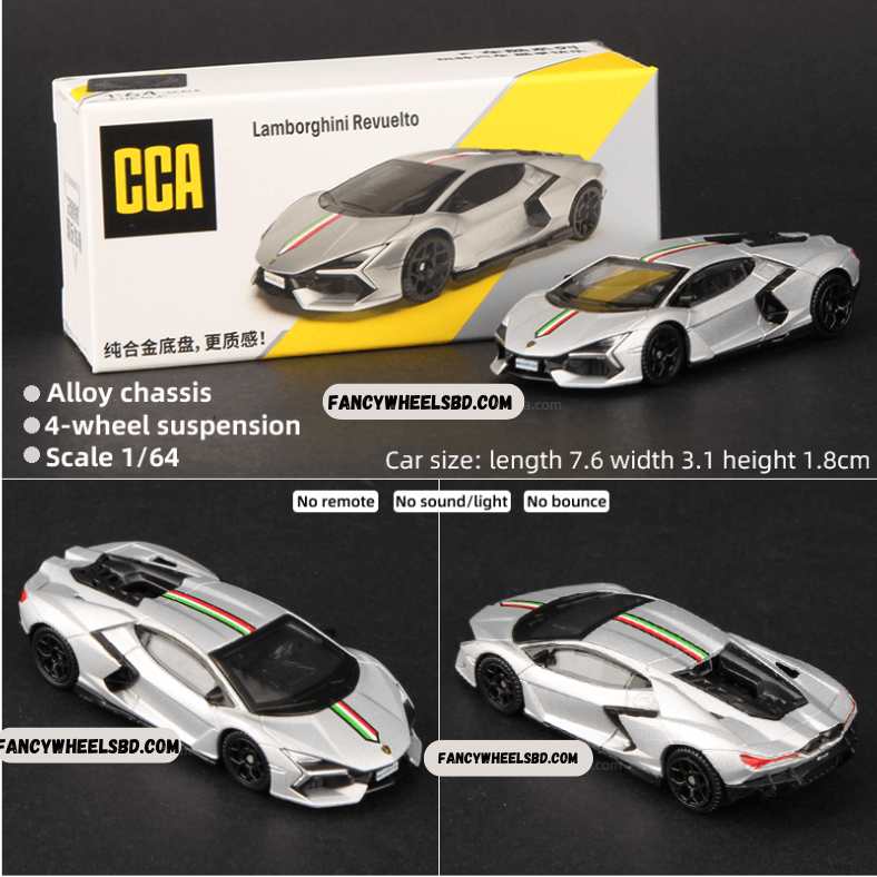 Lamborghini Revuelto Grey Diecast Model Car