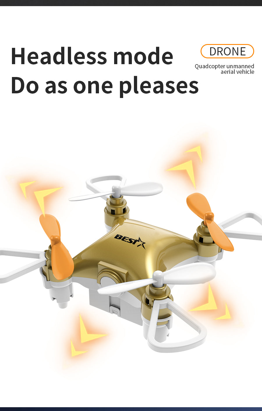 Quadcopter Rechargeable RC Micro Drone Toy