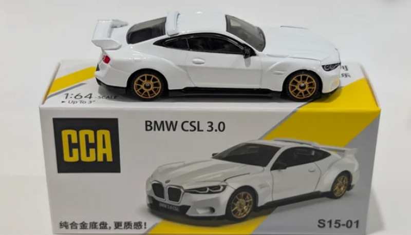CCA 1:64 BMW CSL 3.0 Diecast Model Car