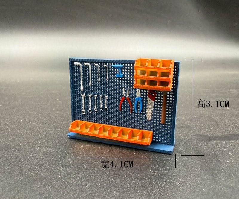 1:64 Tool Pegboard Rack For Diorama House