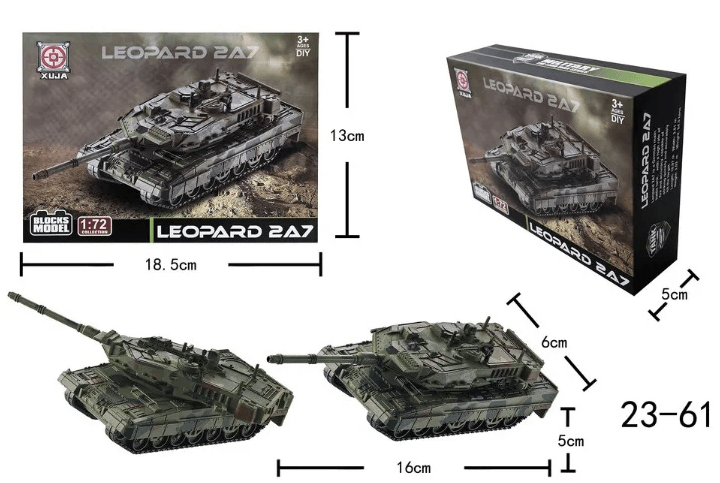 DIY Leopard 2A7 Battle Tank Model