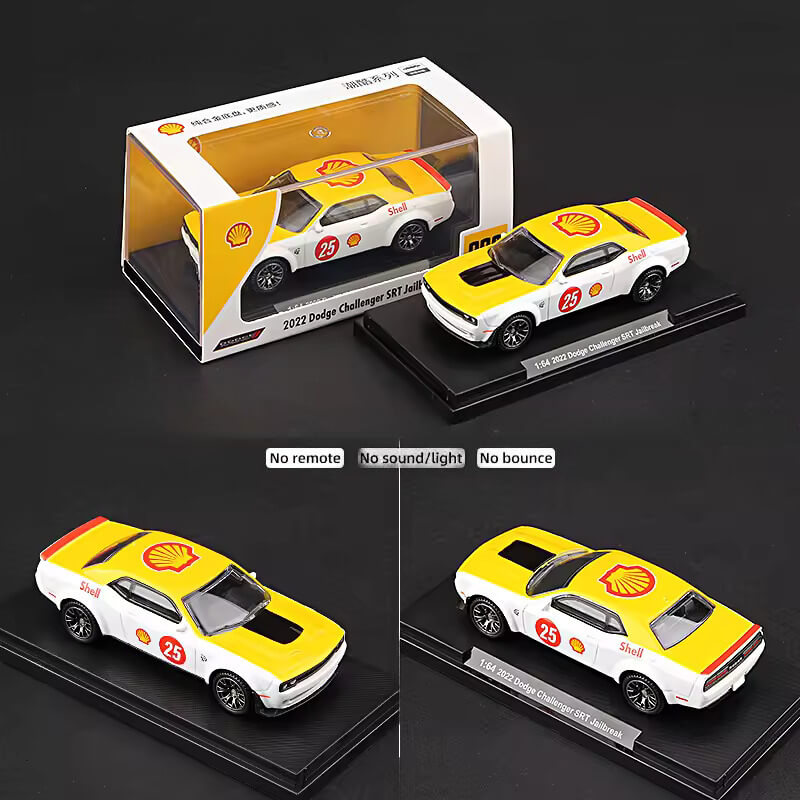 Shell Model Car CCA 1:64 2022 Dodge Challenger Shell Version Diecast Model Car ...