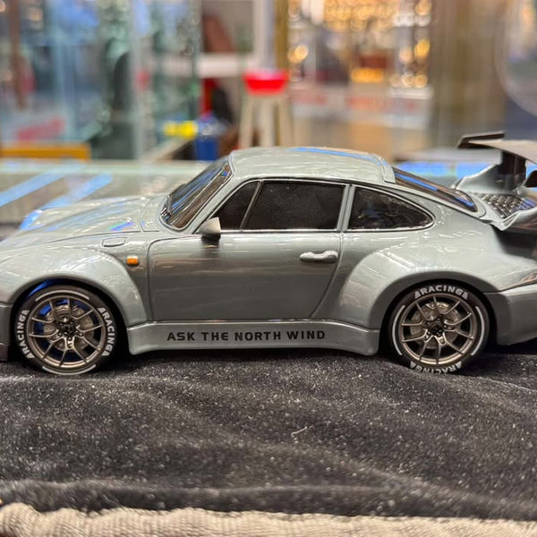 Porsche 993 911 RWB 4WD RC Drift Car With Tires & Traffic Cones