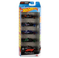 1:64 Hot Wheels F1 Set Of 5 Diecast Racing Car Model