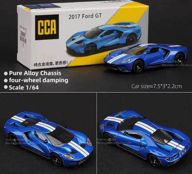 2017 Ford GT Blue Diecast Model 