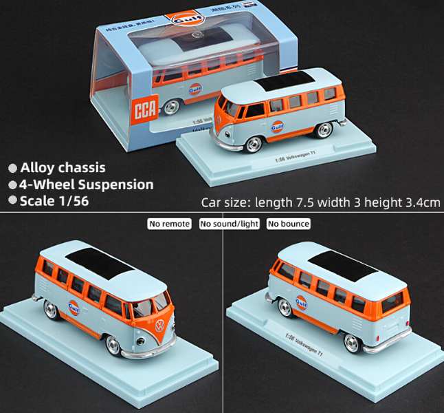 CCA 1:64 Volkswagen T1 Bus Gulf Edition