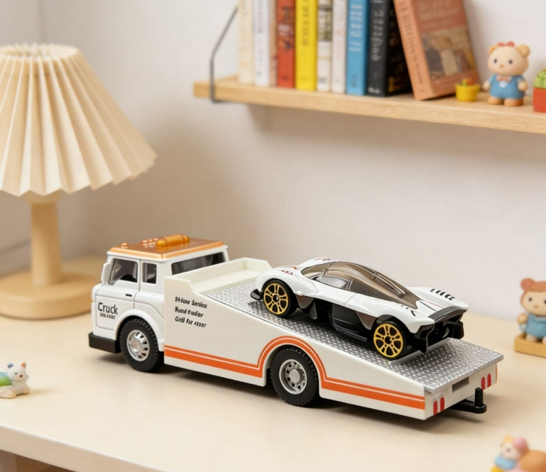 2-in-1 Heavy Duty Flatbed Truck & Sports Car Carrier Model Bangladesh