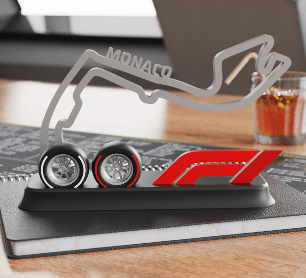 Formula 1 Monaco Track Desk Display Stand