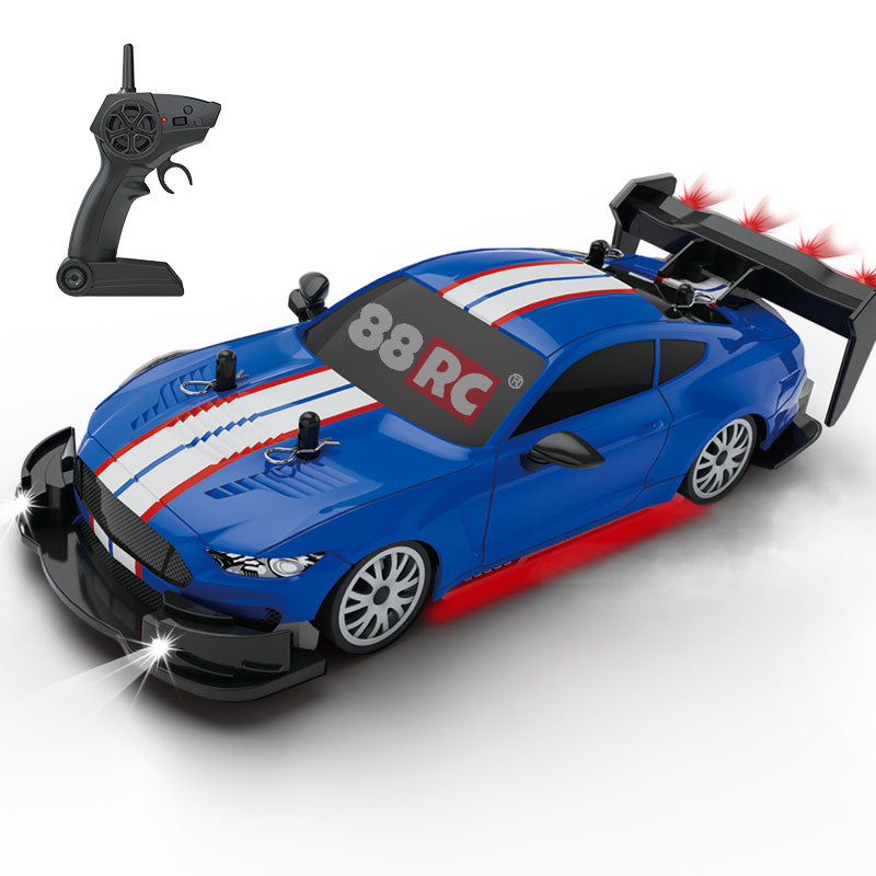 Mustang 4WD RC Drift Car With Tires & Traffic Cones