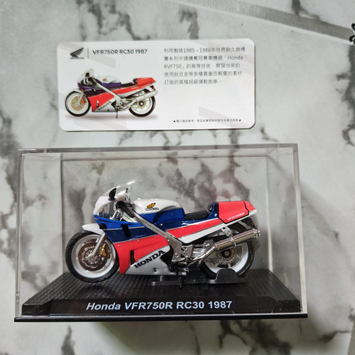 Official Licensed Honda VFR750R RC30 1987 1:24 Diecast Motorcycle Model