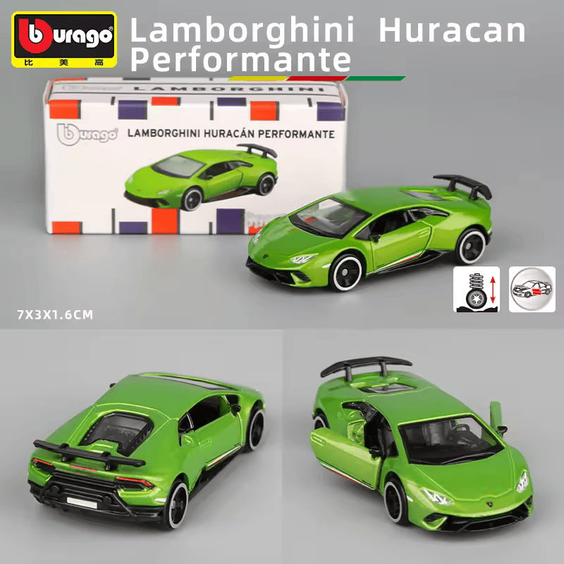 Lamborghini Huracan Green Diecast Model Car