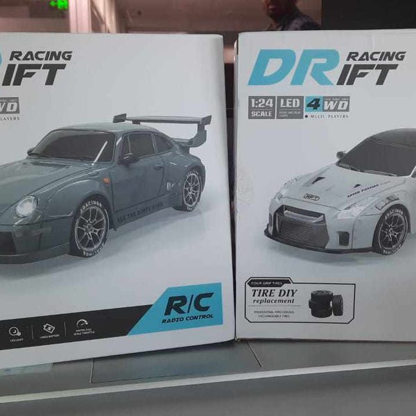 Porsche 993 911 RWB 4WD RC Drift Car With Tires & Traffic Cones
