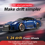 Nissan GTR Subaru Blue 4WD RC Drift Car With Tires & Traffic Cones