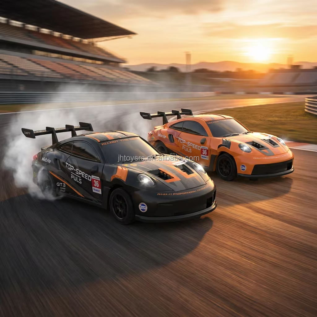 911 GT3 RS 1:64 Alloy 4WD Metal Desktop Drift Car Flat Remote