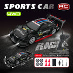 Black BMW M4 DTM 4WD RC Drift Car With Tires & Traffic Cones