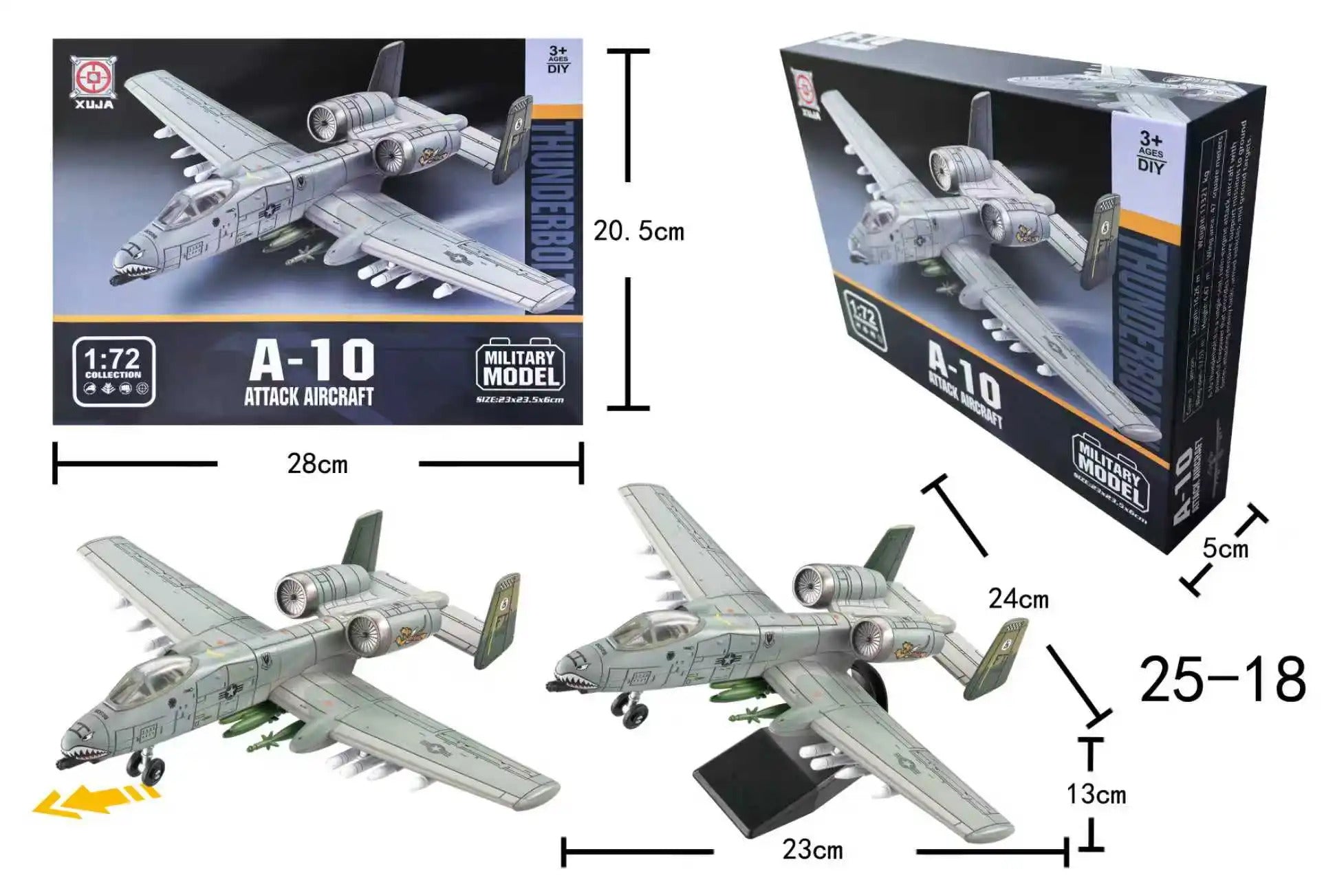 1:72 A-10 Thunderbolt II DIY Model Kit