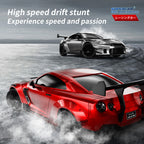 Nissan GT-R (R35) 4WD RC Drift Car With Tires & Traffic Cones