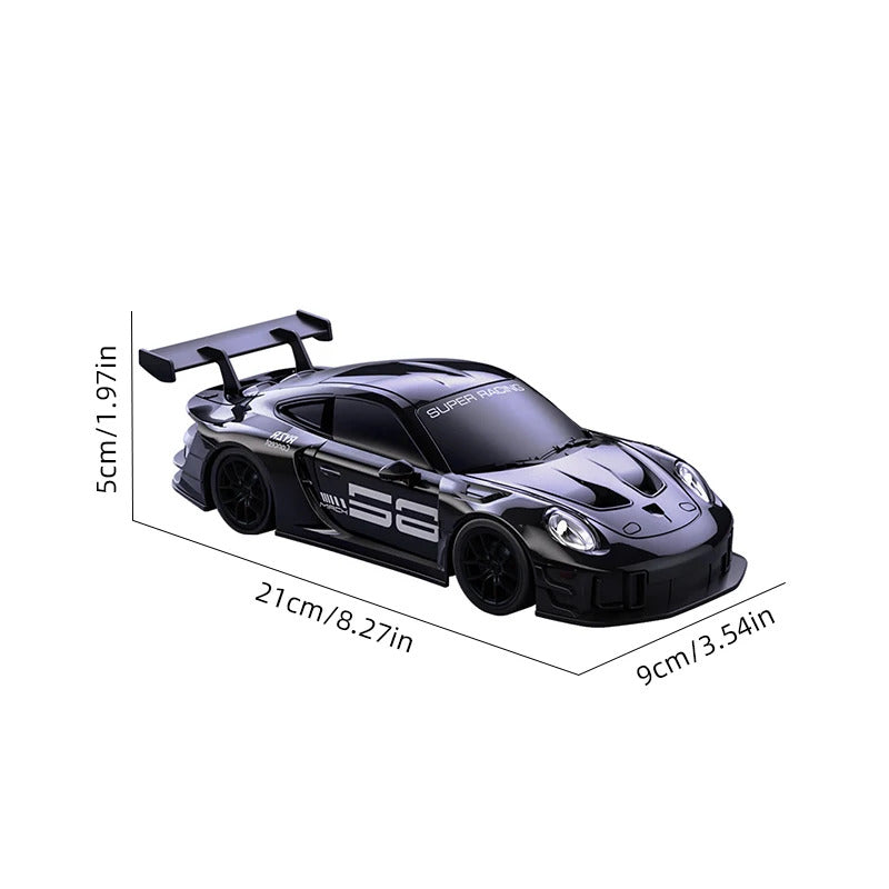 Porsche 911 GT3 RS 4WD RC Drift Car With Tires & Traffic Cones